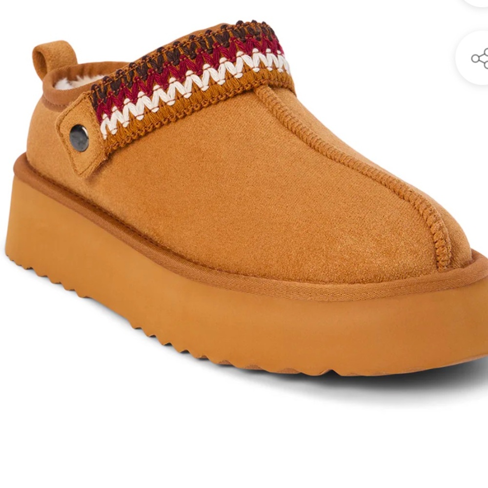 Cozy slip on mule